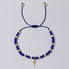 Bohemian Style Glass Braided Bead Bracelets for Women WV4296-5-1