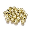 Plating Plastic Acrylic Faceted Round Beads PACR-L002-8mm-G-2
