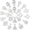 Mixed Shapes Alloy Charms ZIRC-SC0001-04P-1