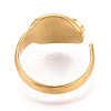 304 Stainless Steel Cuff Ring Components STAS-T066-21G-3
