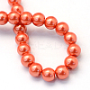 Baking Paint Glass Pearl Round Bead Strands HY-Q003-10mm-38-4