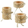 Wood Candle Holder DJEW-CJC0002-02-1