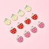 12Pcs 3 Colors Light Gold Plated Alloy Enamel Pendants FIND-FS0002-82-7