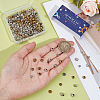 240Pcs 12 Styles Tibetan Style Zinc Alloy Beads FIND-SC0019-96-3