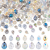 210Pcs 14 Colors Electroplate Transparent Glass Beads EGLA-PH0001-50-1