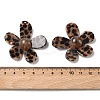 Opaque Leopard Print Cellulose Acetate(Resin) Pendants FIND-C088-02B-3
