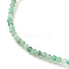 Natural Emerald Round Beaded Stretch Bracelet BJEW-JB07748-02-5