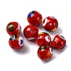 Handmade Millefiori Lampwork Beads LAMP-R003-02B-10-1