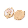Brass Enamel Pendants KK-Z112-18G-01-2