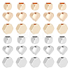 48Pcs 6 Styles Brass Spacer Beads KK-BC0013-36-1