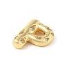 Brass Micro Pave Clear Cubic Zirconia Pendant KK-Z046-01G-P-2