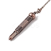 Brass Bullet Dowsing Pendulum Pendants HJEW-G020-02-4