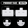 PVC Earring Organizer Display Stands for Jewelry Display Rack EDIS-WH0011-06E-2