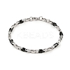 201 Stainless Steel Link Chain Bracelets for Men Women BJEW-B143-03PB-4