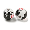 Halloween Series Wood European Beads WOOD-U002-01D-2