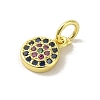 Brass Micro Pave Cubic Zirconia Charms KK-M283-25D-02-2