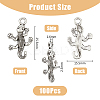 100Pcs Tibetan Style Pendants FIND-DC0004-03-2
