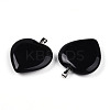 Natural Obsidian Pendants X-G-S364-006F-2