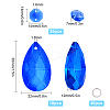 DIY Shining Faceted Pendant Making Kits DIY-GF0003-25F-2