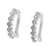 Rack Plating Brass Micro Pave Cubic Zirconia Clip-on Ring EJEW-C081-02P-1