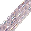 Baking Paint Glass Beads Strands DGLA-D001-01I-1