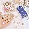 48Pcs 12 Styles Alloy Enamel Pendants ENAM-SC0007-73-3