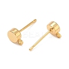 SHEGRACE Brass Stud Earring Findings XGR0105G-151G-2