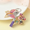 Resin Letter & Acrylic Butterfly Charms Keychain KEYC-YW00001-23-1