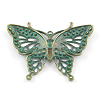 Zinc Alloy Butterfly Pendants Rhinestone Settings LS-PALLOY-R065-011-LF-2