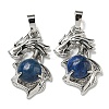 Dyed Natural Lapis Lazuli Pendants G-G111-01P-07-1