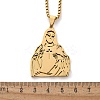 201 Stainless Steel Religion Pendant Necklaces NJEW-Z058-05G-5