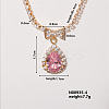 Colorful Sparkling Heart-shaped Necklace with Exquisite Fashionable Style FI4728-4-1