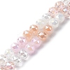 Transparent Glass Beads Strands X-GLAA-Q009-01C-1