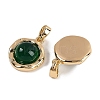 Natural Green Onyx Agate(Dyed & Heated) Pendants KK-P283-53G-02-2
