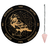 AHADEMAKER 1Pc Cone/Spike/Pendulum Natural Rose Quartz Stone Pendants DIY-GA0004-32L-1