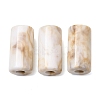 Two Tone Opaque Acrylic Imitation Gemstone European Beads SACR-K005-04C-1