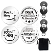 Flat Round Double-Sided Engraved Stainless Steel Commemorative Decision Maker Coin Set AJEW-GL0001-99A-1