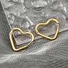 PVD Vacuum Plating 201 Stainless Steel Heart Hoop Earrings EJEW-Q002-03G-3