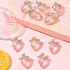 10Pcs Transparent Acrylic Pendants MACR-FS0002-08B-8