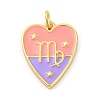 Brass Enamel Pendants KK-Z077-01G-09-1