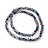 Electroplate Transparent Glass Beads Strands EGLA-A034-T1mm-Z01-5