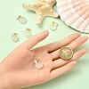 5Pcs Natural Agate Shell Shaped Pendants G-YW0002-43-5