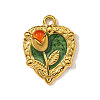 304 Stainless Steel Enamel Pendants STAS-OY003-16G-3