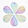 Ion Plating(IP) 201 Stainless Steel Filigree Pendants LS-X-STAS-T057-08-1