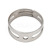 Blank 316L Surgical Stainless Steel  Finger Ring Bands STAS-C125-03P-2