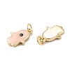 Brass Enamel Pendants KK-P204-11G-A-3