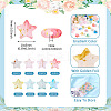 180Pcs 9 Colors Gradient Color Transparent Acrylic Beads OACR-TA0003-40-4