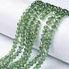 Electroplate Transparent Glass Beads Strands LS-EGLA-A034-T6mm-F04-1