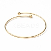 Ion Plating(IP) Adjustable 304 Stainless Steel Wire Cuff Bangle Making X-MAK-F286-02G-3