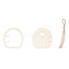 Natural Wood Cabochons WOOD-WH0115-15-1